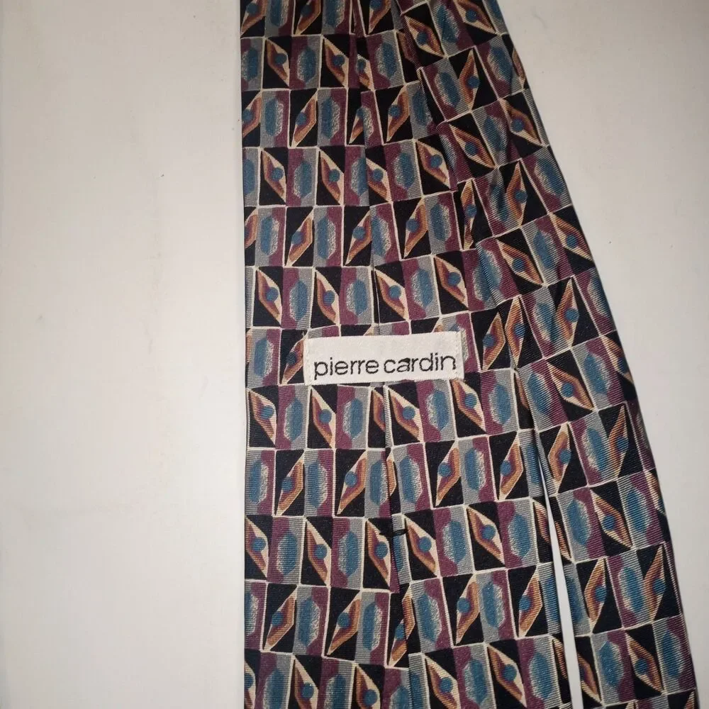 Pierre Cardin Men's Ties 2 Piece Set, 1 Polyester Tie & 1 Silk Tie